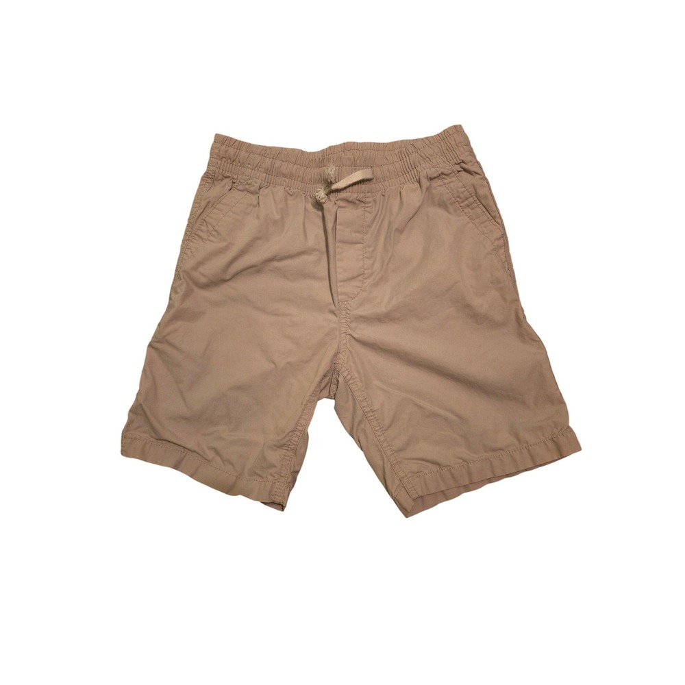 Gap Kids Boys Tan Khaki Pull On Chino Shorts Size XL 12 Elastic Waist Cotton